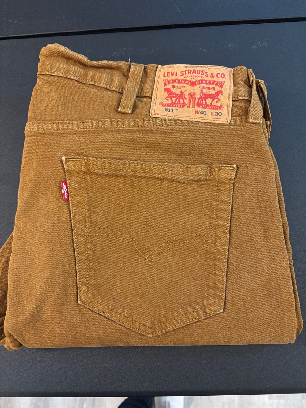 Levi's 511 Slim Men's Jeans in Caramel Brown 40x30